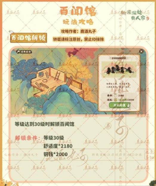 桃源深处有人家百闻馆怎么玩,百闻馆解锁攻略